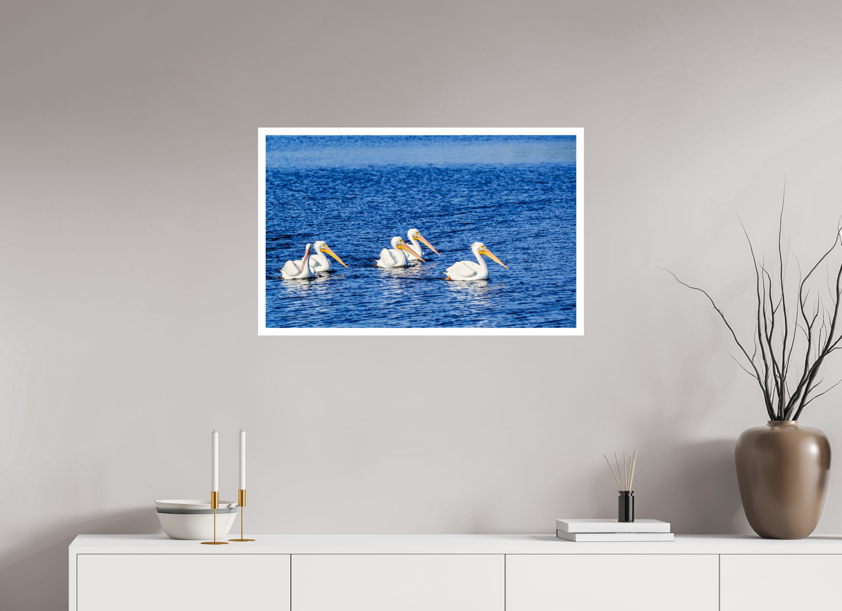 32.2 x 20″, Hahnemühle FineArt Pearl Print, .79" white border Gliding in Unison