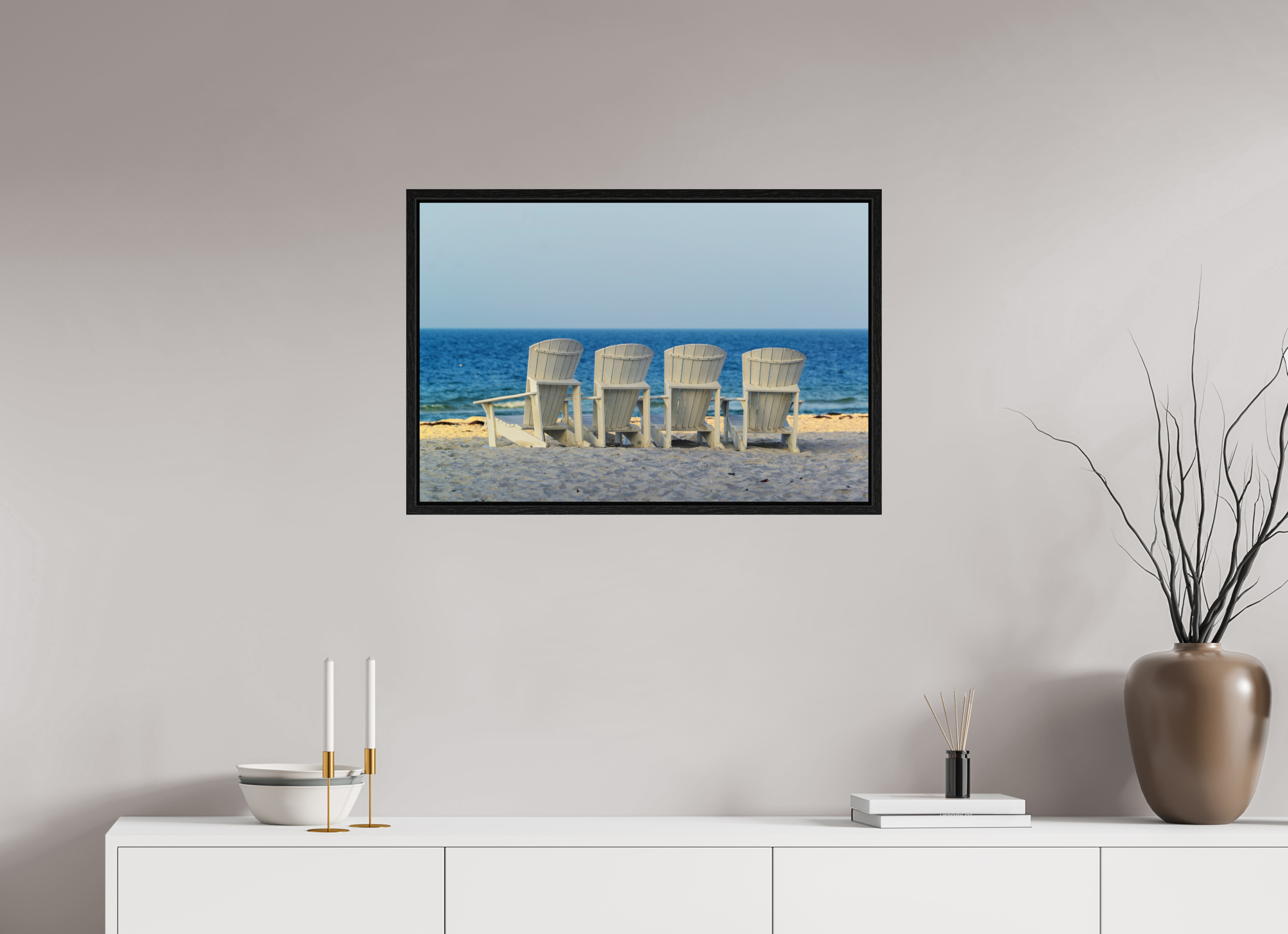 30 x 20″, Floater Frame Front Row for the Sunset