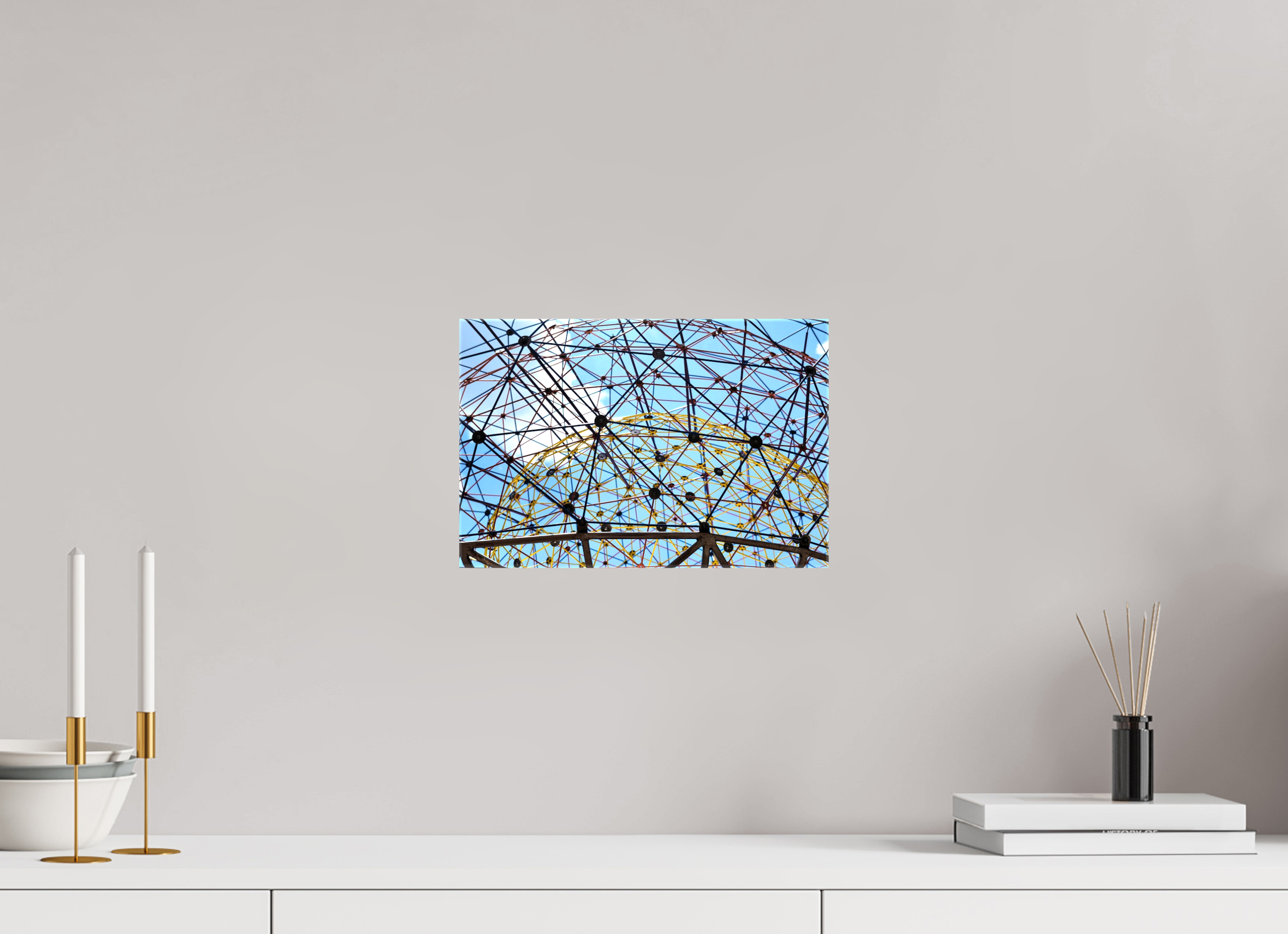 12 x 8″, Glossy Canvas on Stretcher Frame, 1,57" Wrapped Geodesic Horizon: The Tillie Fowler Memorial