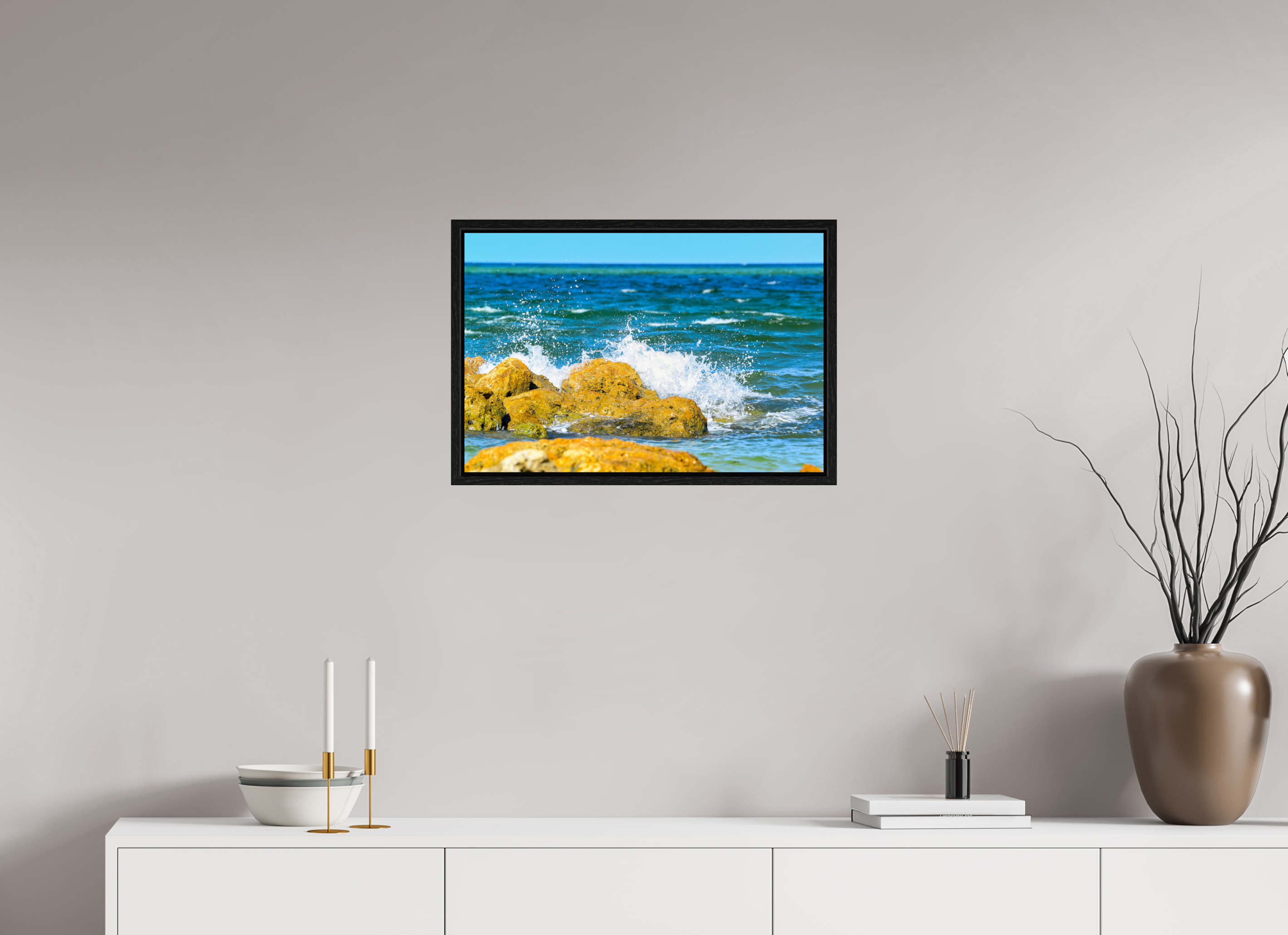 24 x 16″, Floater Frame The Ocean’s Impact