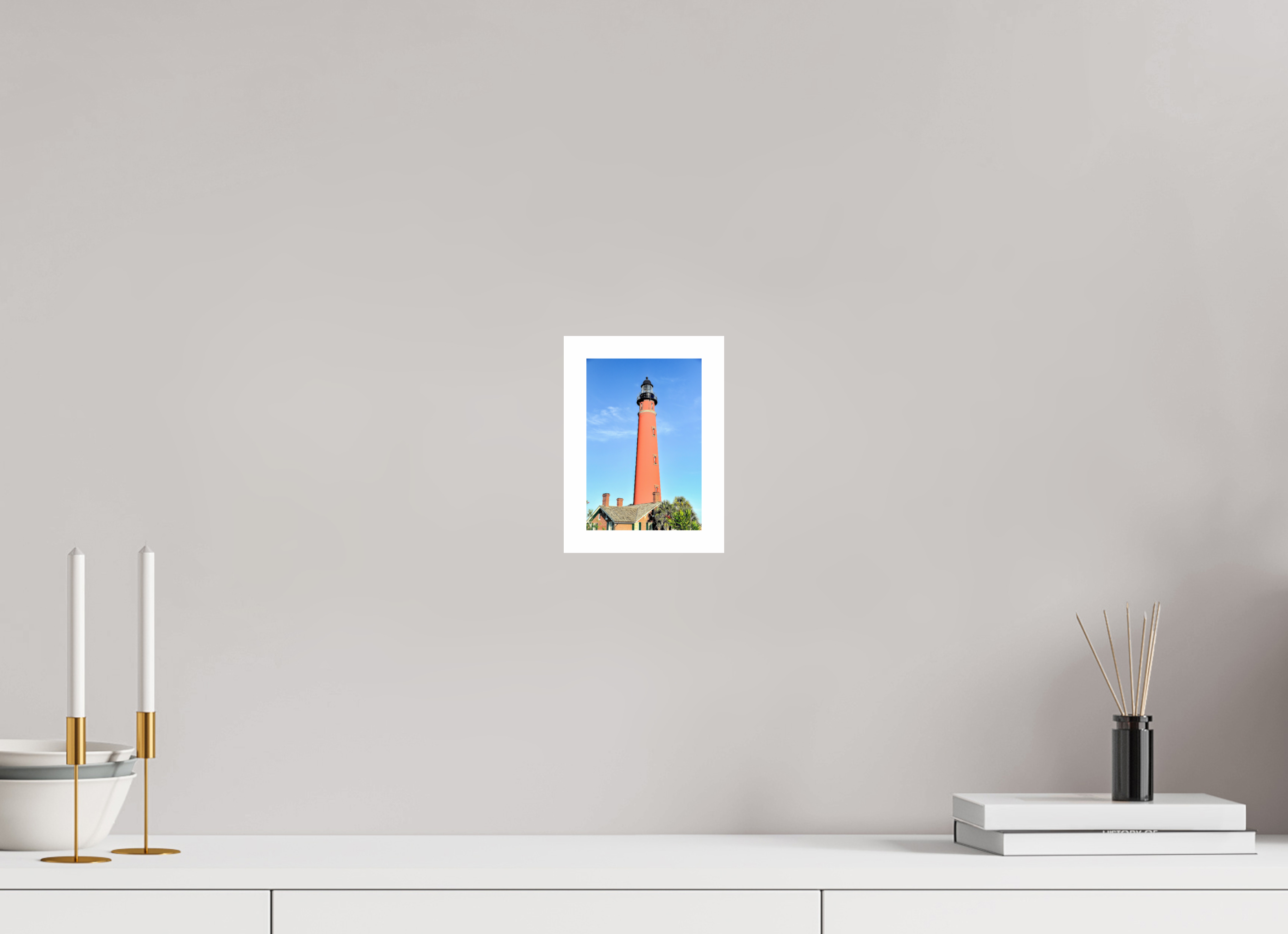 4 x 6″, Hahnemühle FineArt Pearl Print, .79" white border Historic Red Brick Ponce de Leon Lighthouse
