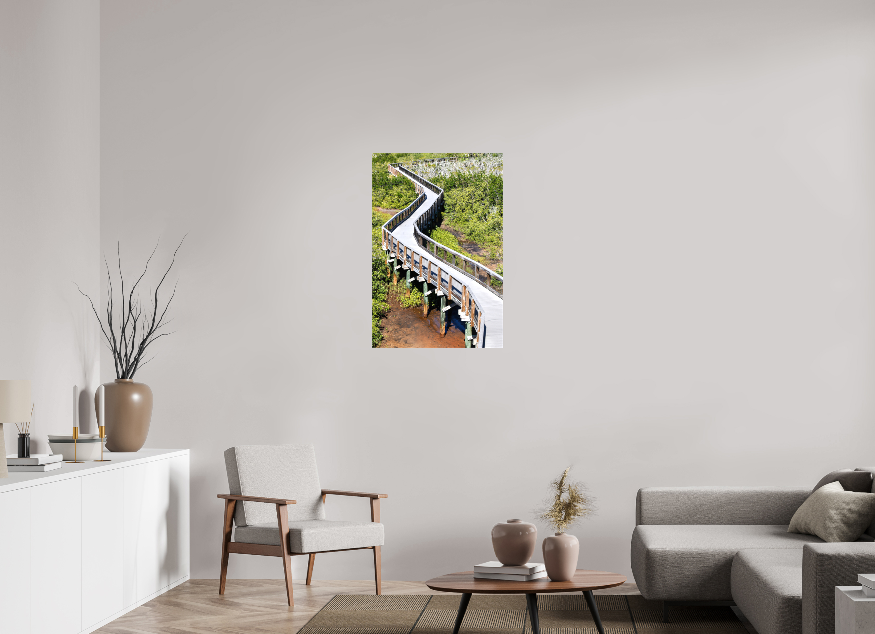24 x 36″, Glossy Canvas on Stretcher Frame, 1,57" Wrapped The Winding Way