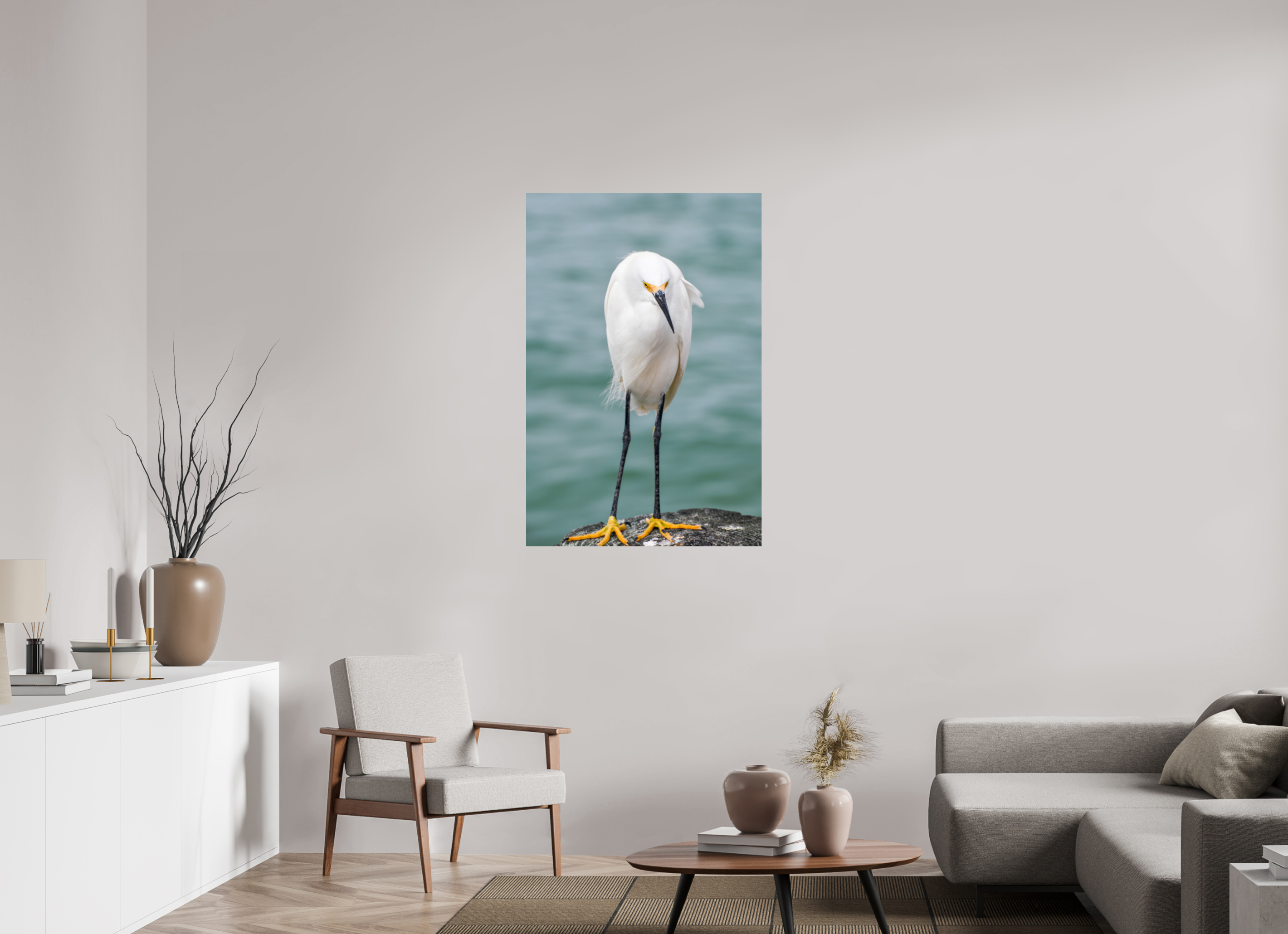 30 x 45″, Metallic Photo Print Under Acrylic Glass The Patient Hunter