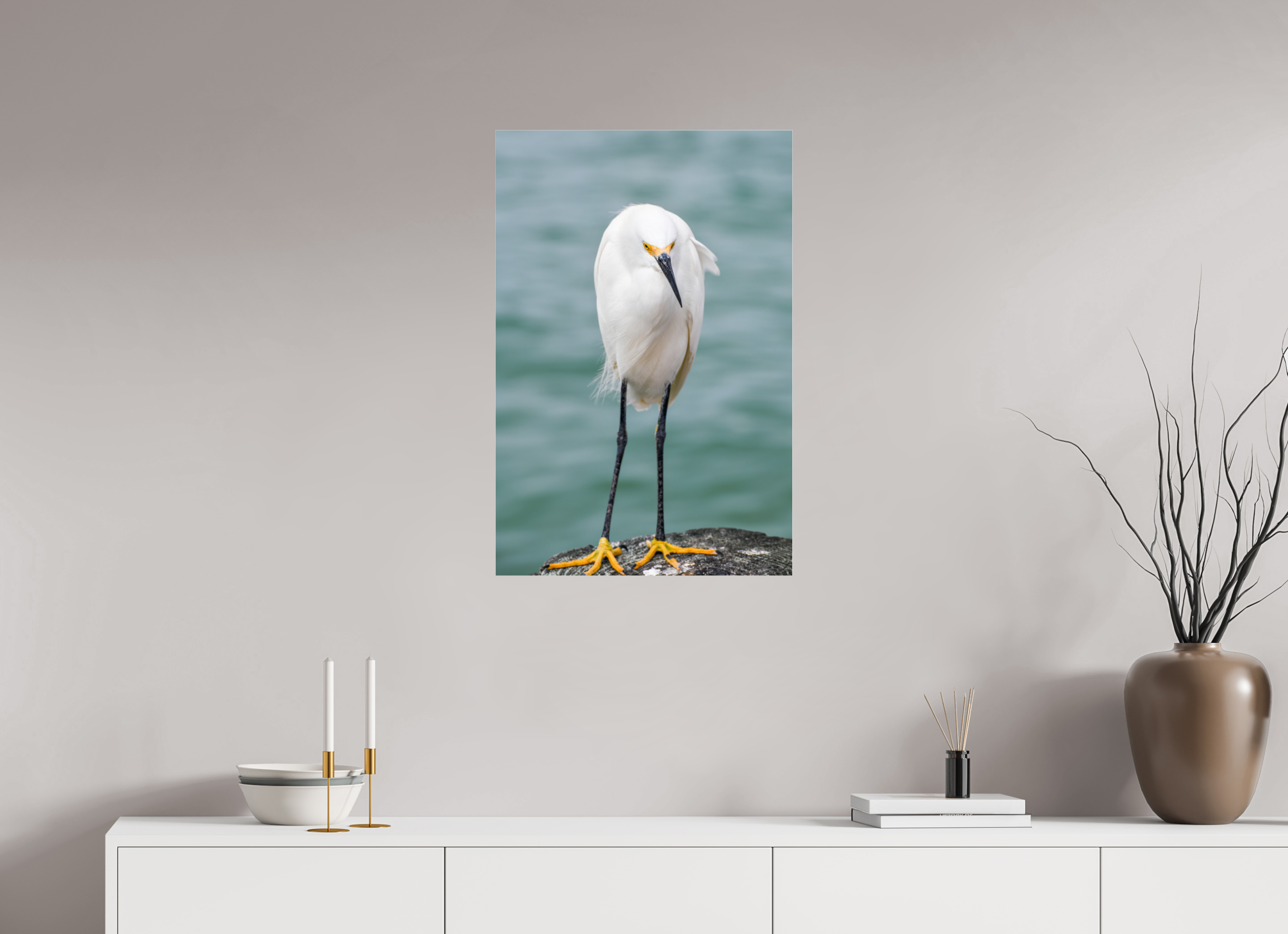 20 x 30″, Metallic Photo Print Under Acrylic Glass The Patient Hunter