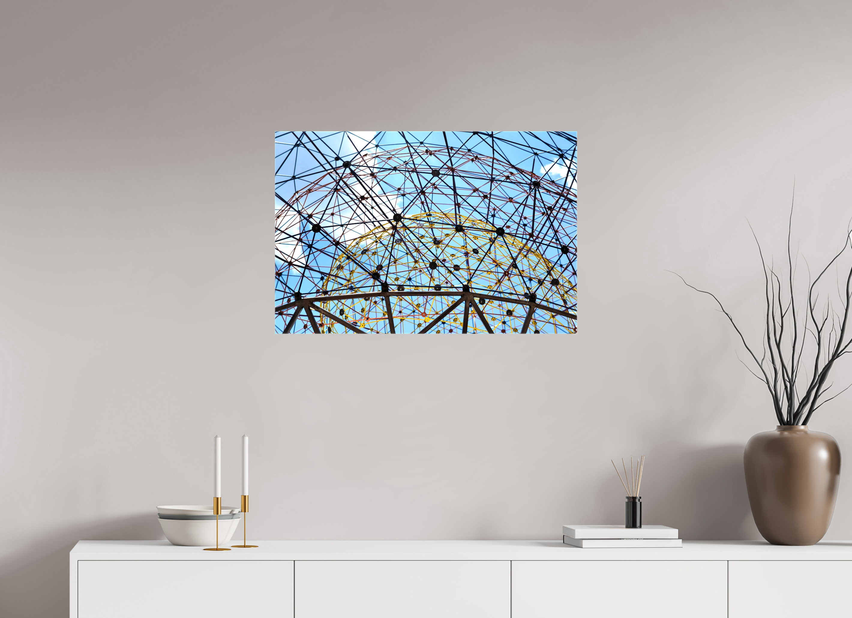 30 x 20″, Glossy Canvas on Stretcher Frame, 1,57" Wrapped Geodesic Horizon: The Tillie Fowler Memorial