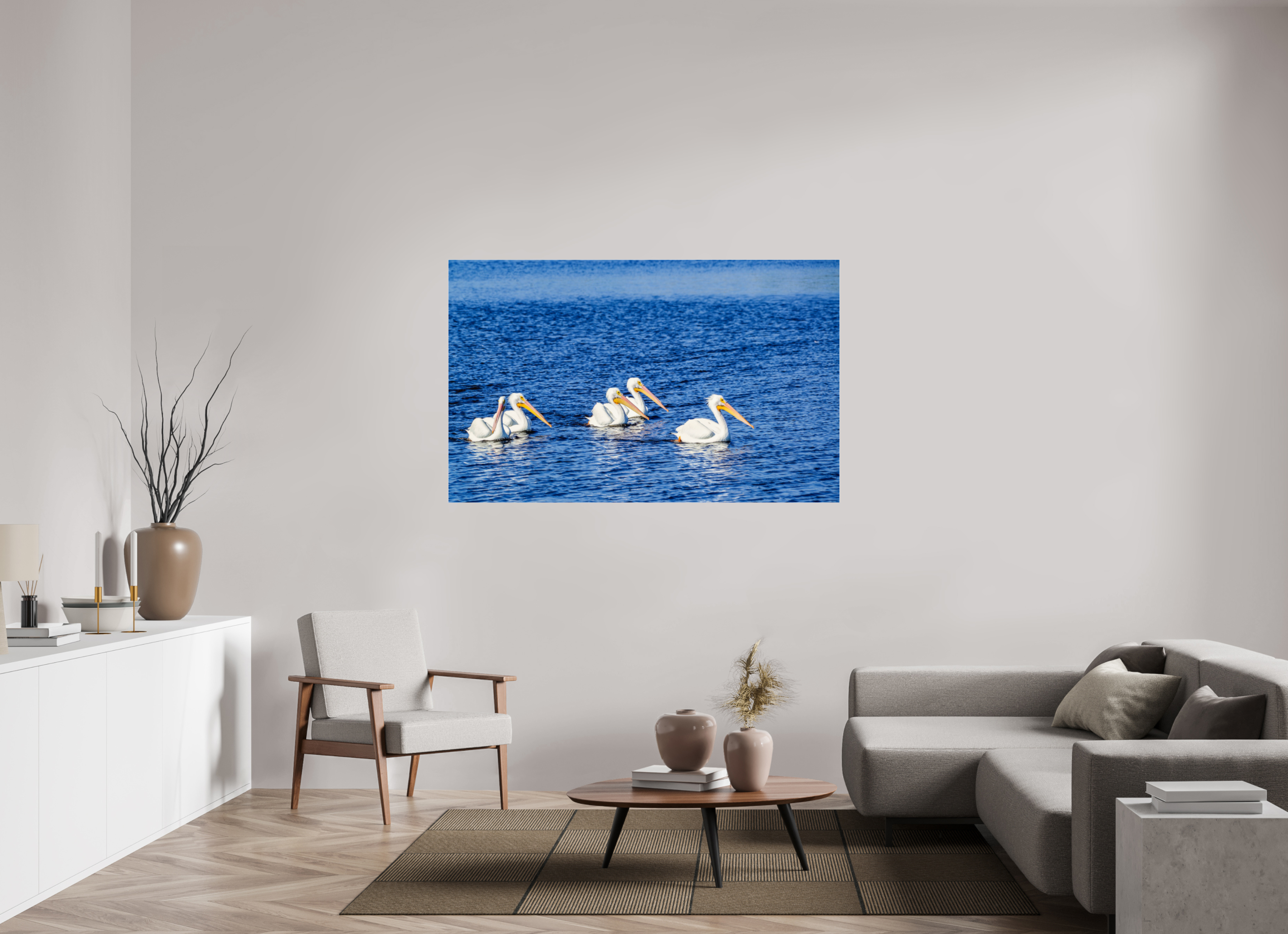 62.8 x 39″, Photo Print Under Acrylic Glass Gliding in Unison
