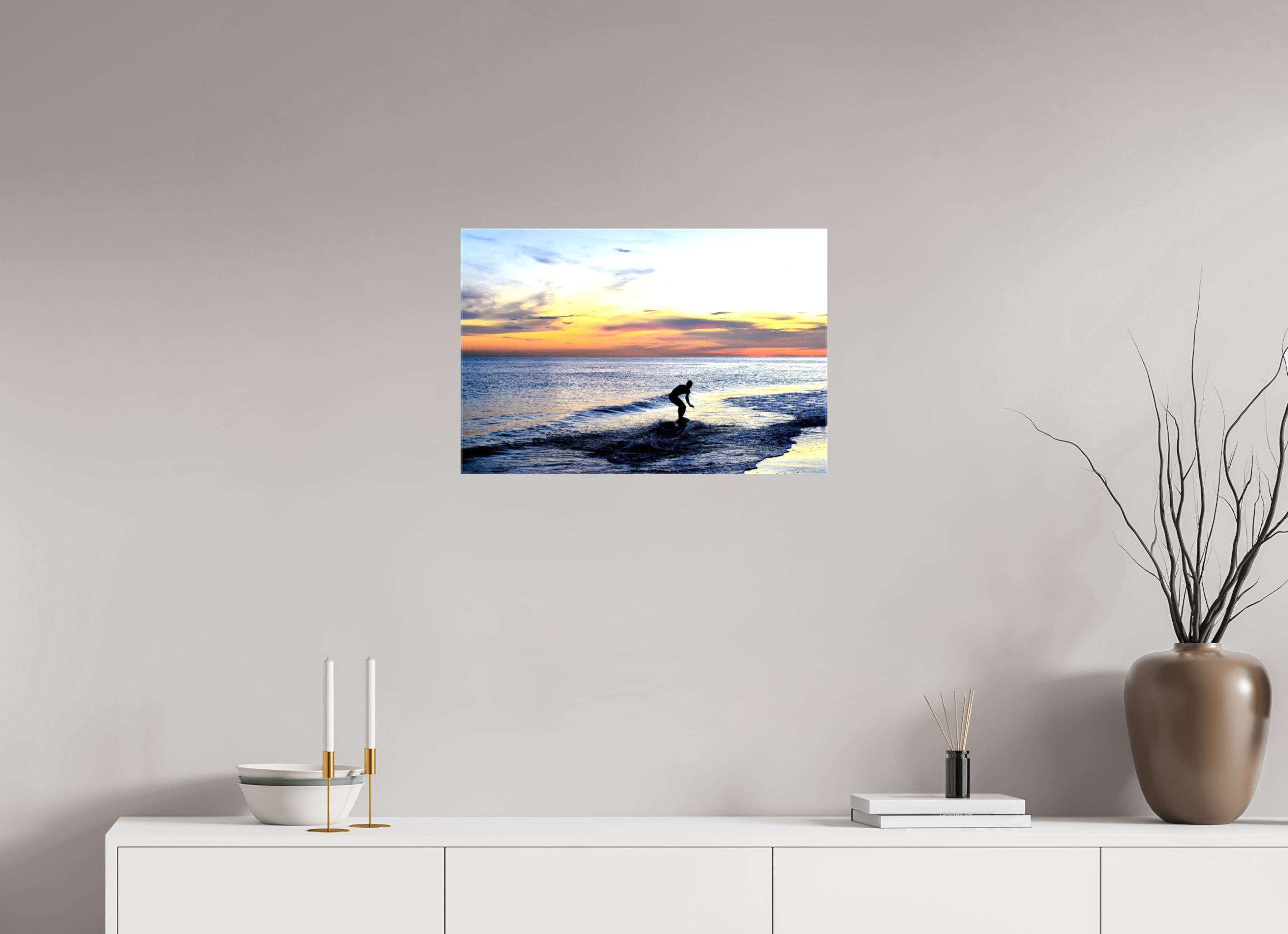 24 x 16″, Glossy Canvas on Stretcher Frame, 1,57" Wrapped Chasing the Last Light