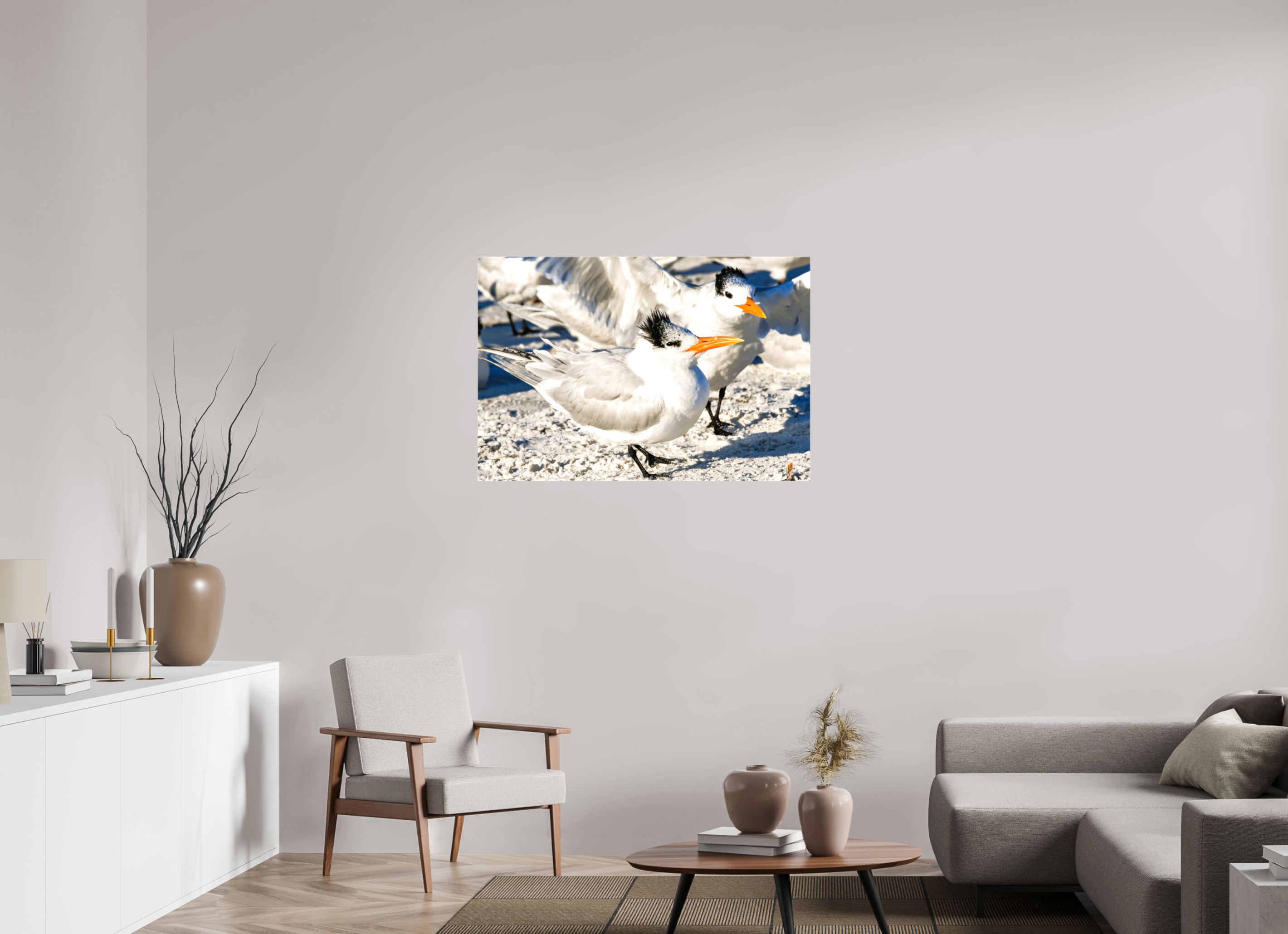 41.7 x 28″, Glossy Canvas on Stretcher Frame, 1,57" Wrapped Coastal Royalty