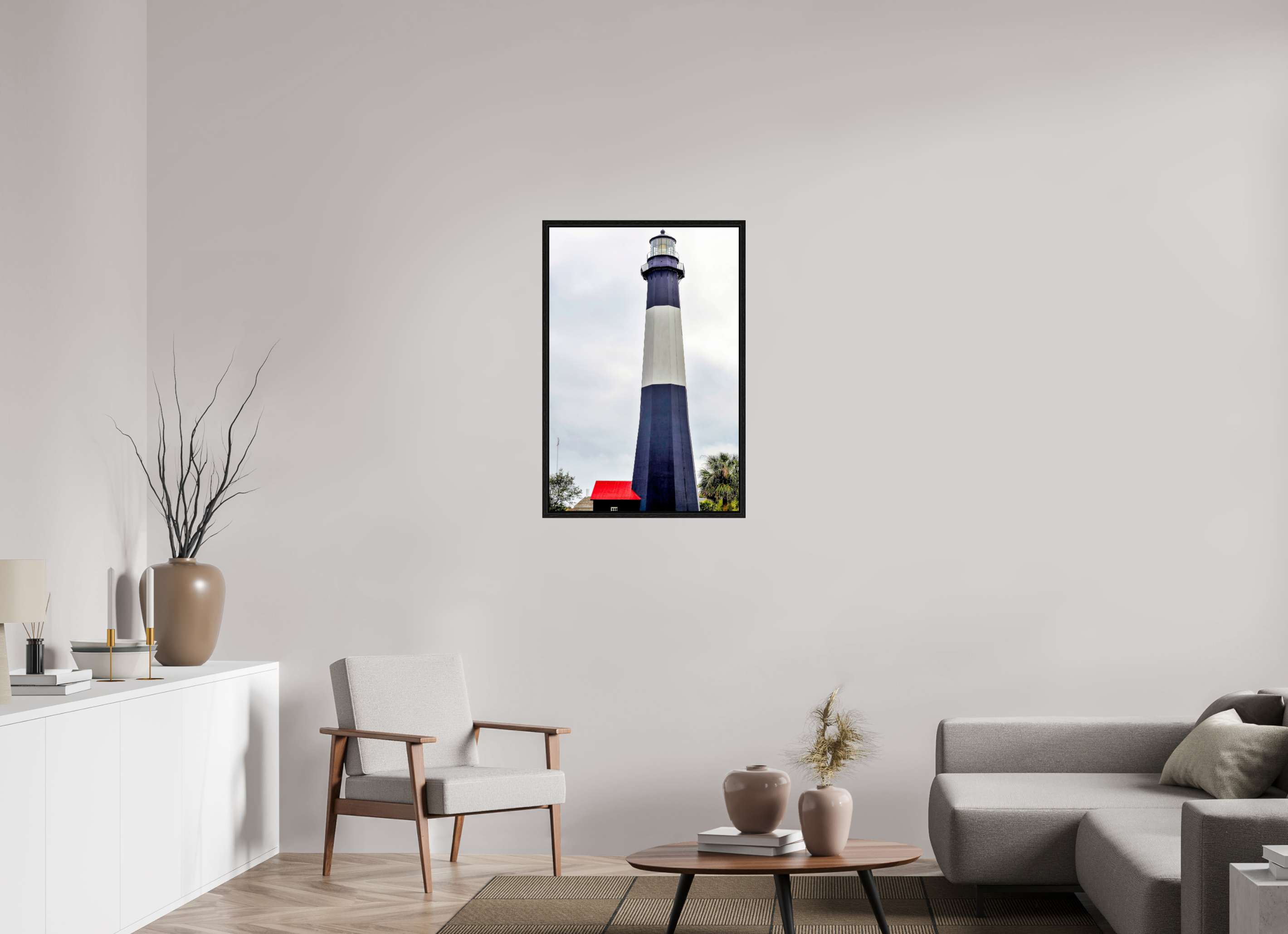 24 x 36″, Floater Frame Tybee Island Light Station