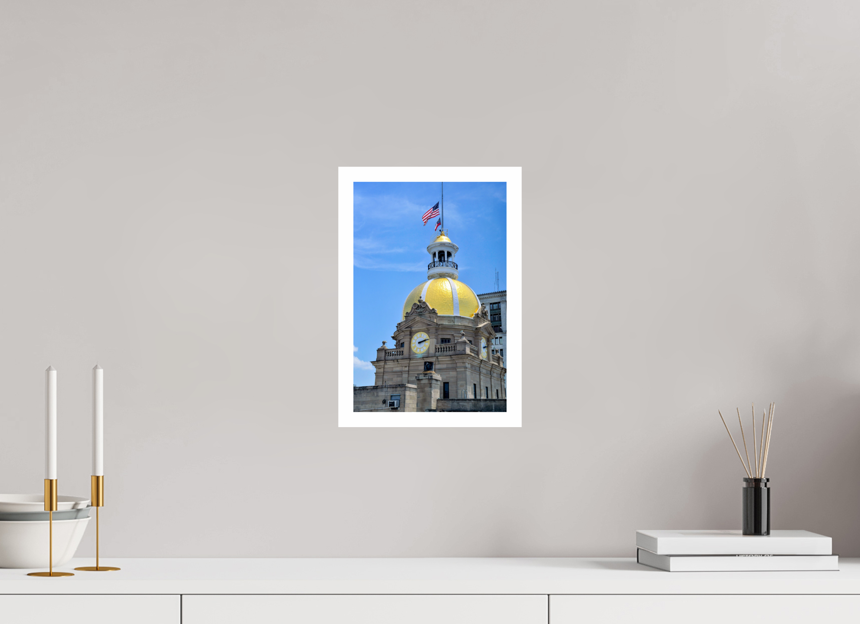 8 x 12″, Hahnemühle FineArt Pearl Print, .79" white border The Gilded Heart of Savannah