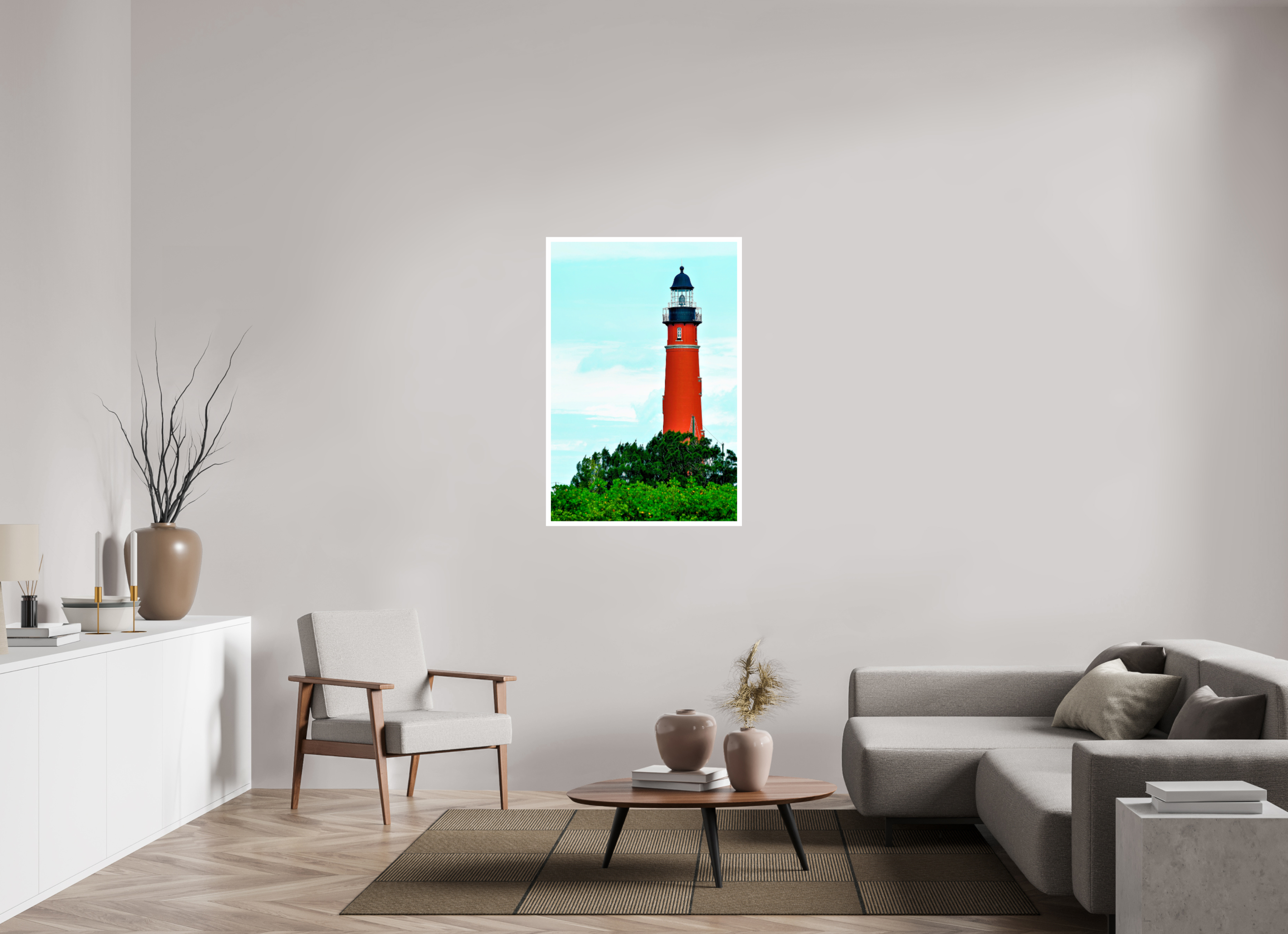 30 x 45″, Hahnemühle FineArt Pearl Print, .79" white border Ponce de Leon Inlet Lighthouse