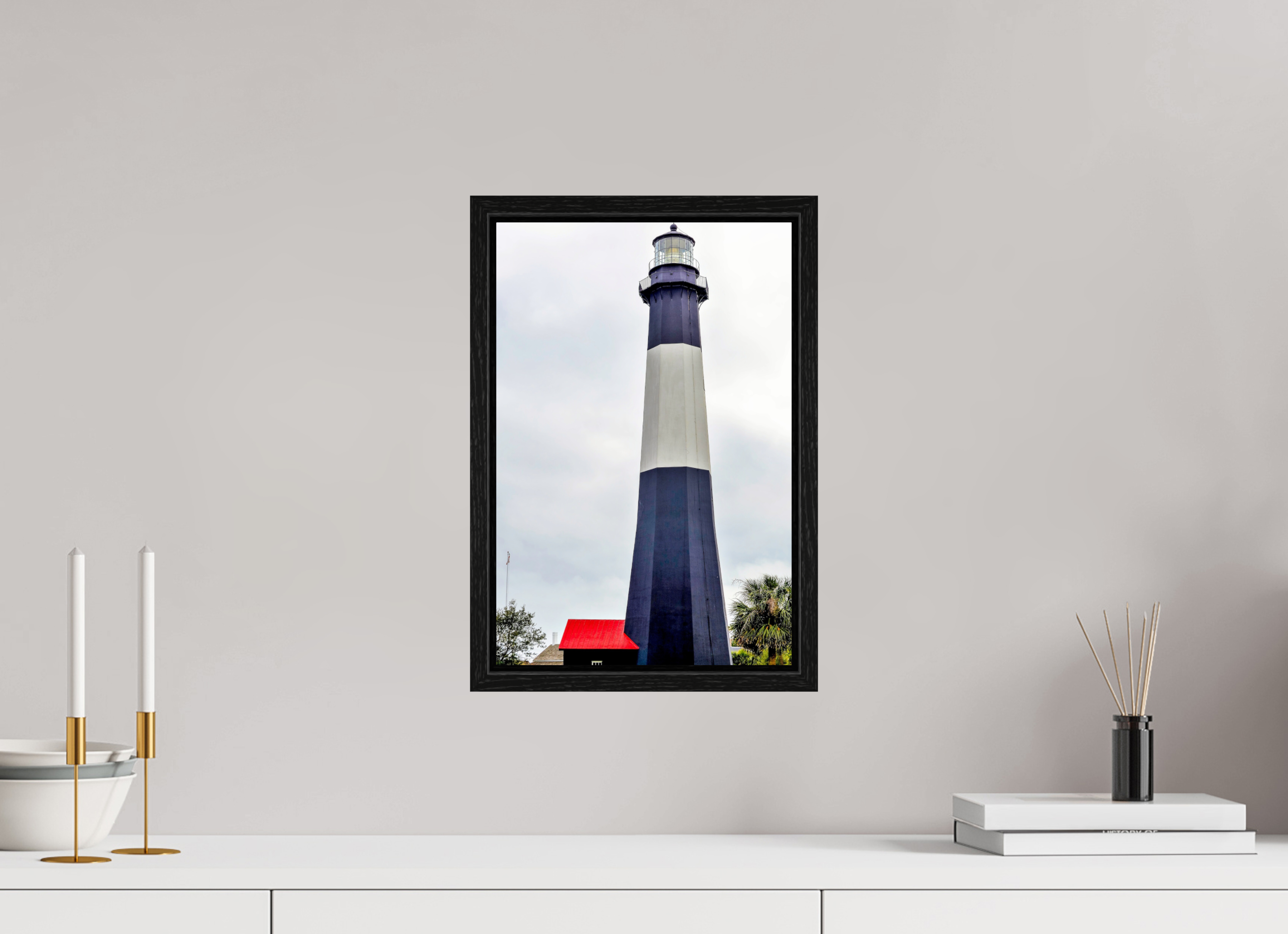 10 x 15″, Floater Frame Tybee Island Light Station